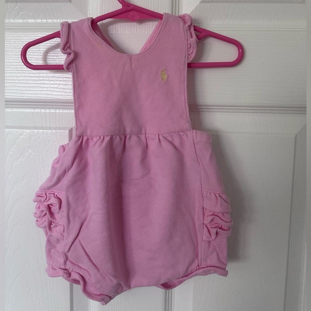 Ralph Lauren Pink Baby Romper. 9 months